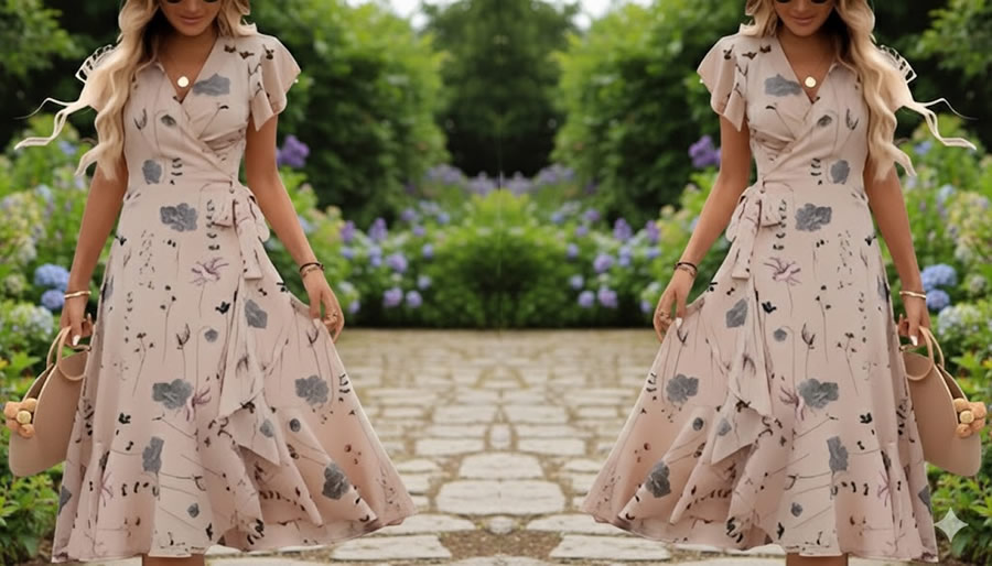 Vestido cruzado de verano