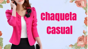 Chaqueta casual con corte princesa