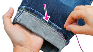 Dobladillo en jeans