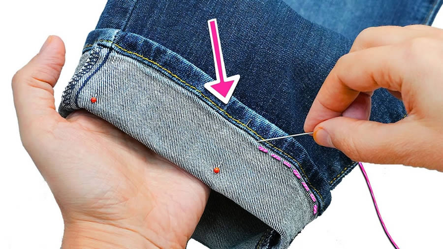 Dobladillo en jeans