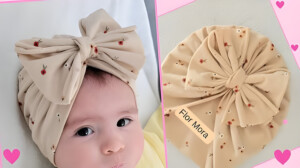 gorro turbante para bebé