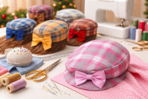 Gorros de tela hechos a mano cómodos y elegantes sin patrón