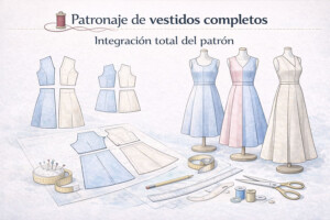 Patronaje de vestidos completos – Nivel Avanzado