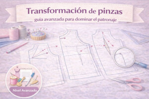 Transformación de pinzas en patronaje