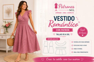 vestido romantico cruzado de verano