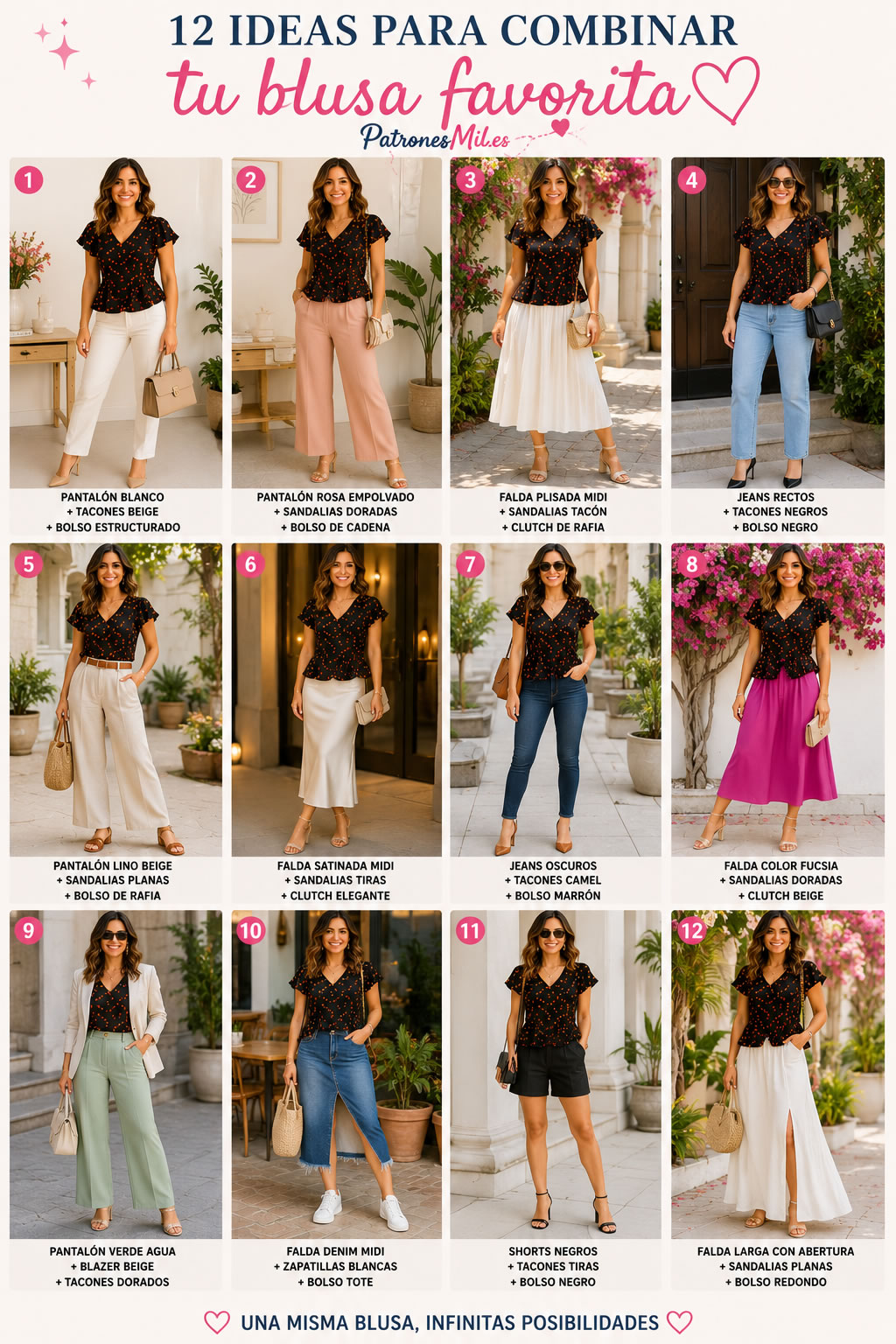 igeas para combinar blusa sencilla