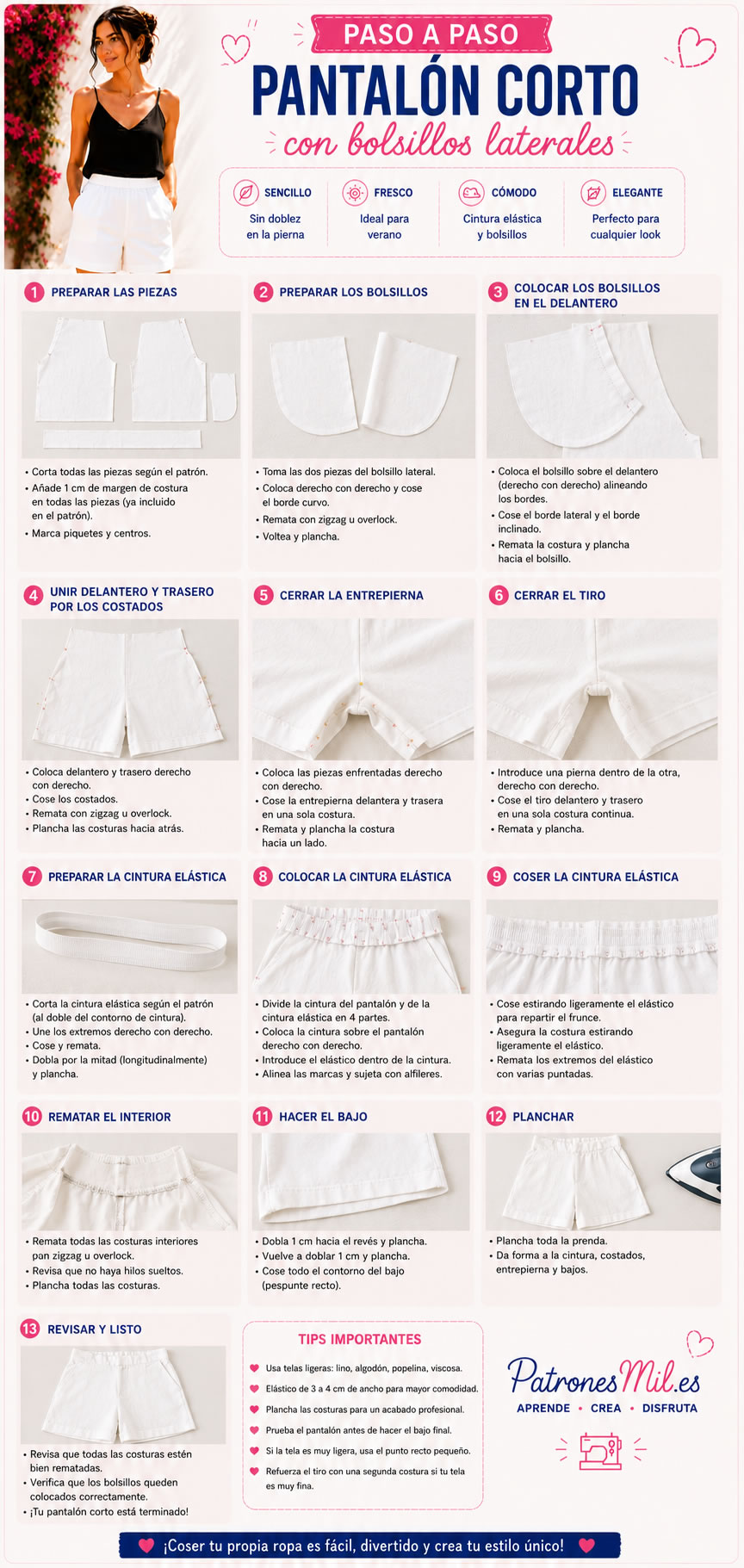 pantalones cortos sencillos