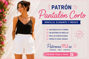 Patrón Pantalón Corto Mujer con Bolsillos Paso a Paso