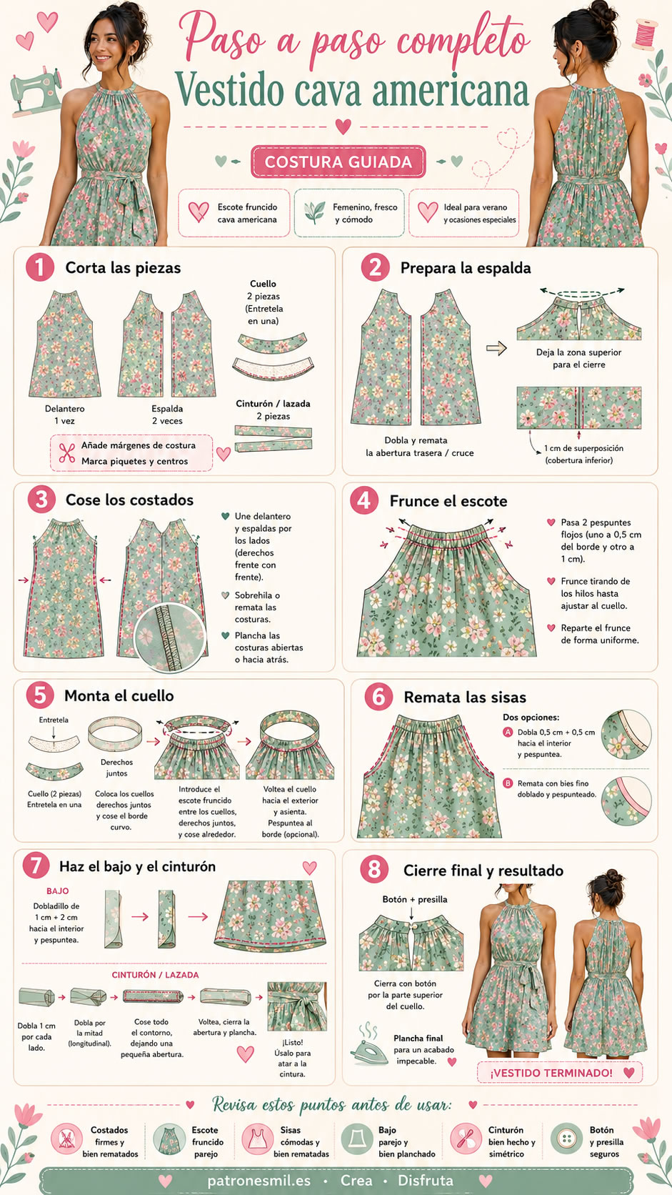 vestido camva americano paso a paso