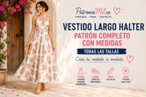 vestido con cuello halter paso a paso