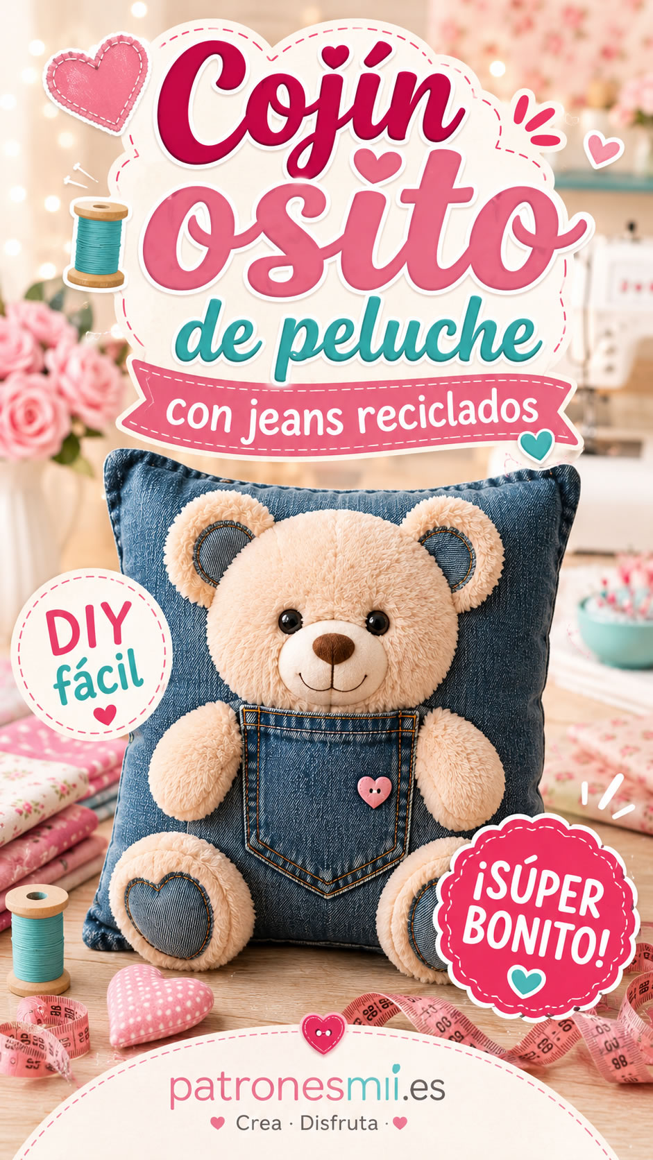 cojin osito de peluche
