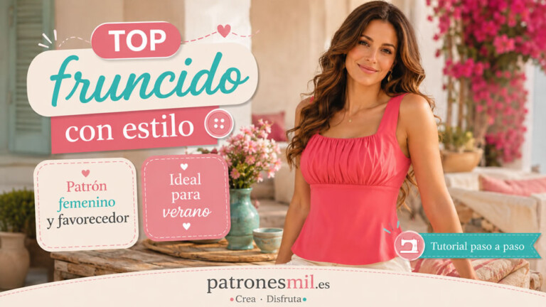 top fruncido con estilo