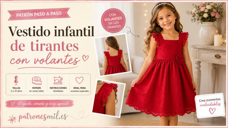 Vestido de tirantes con volantes