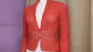 DIY Chaqueta bolero elegante a crochet