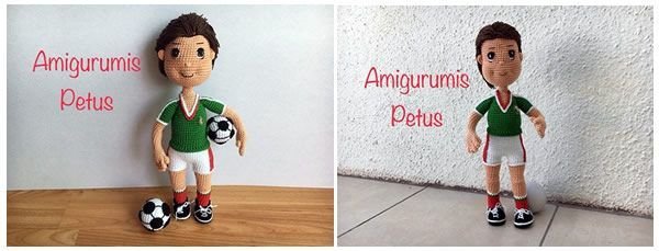 Tutorial patrón muñeco futbolista amigurumi