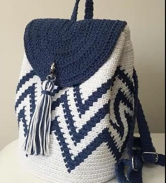 mochila crochet fácil para verano - Patrones