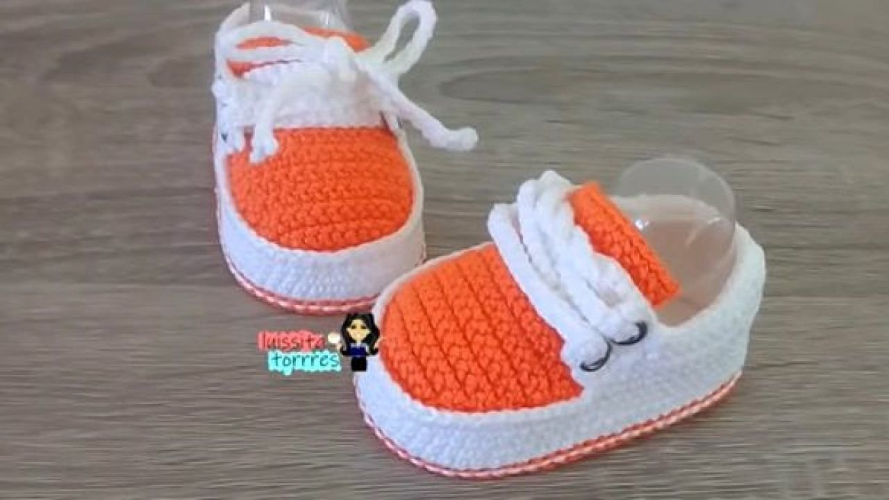 DIY Zapatos a crochet bebé -