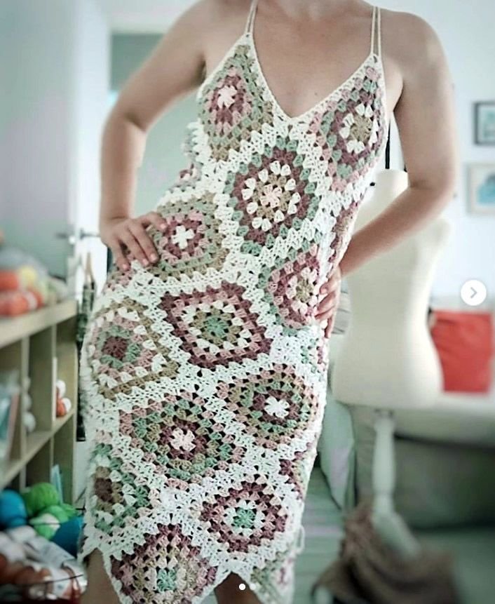 DIY Vestido Granny tejido a crochet paso a paso