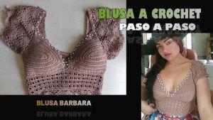 Blusa top a crochet paso a paso