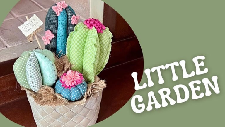 Cactus de tela Little Garden