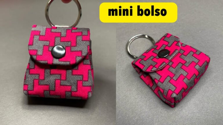 Mini bolso llavero DIY