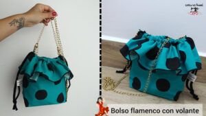 Bolso flamenco tipo saco con volante