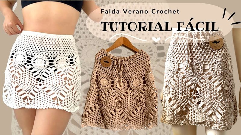 Falda crochet verano tutorial