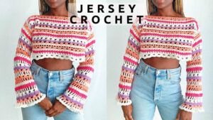 Jersey Crochet con Mangas