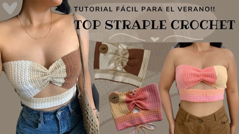 Top crochet strapless