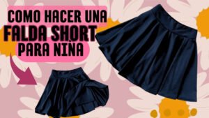 Falda short para niña