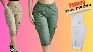 Pantalones pesqueros por la Rodilla tipo Joggers para Mujer