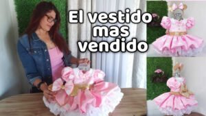 Vestido Minnie Mouse patrón y confección paso a paso