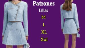 Conjunto invierno chaqueta y falda